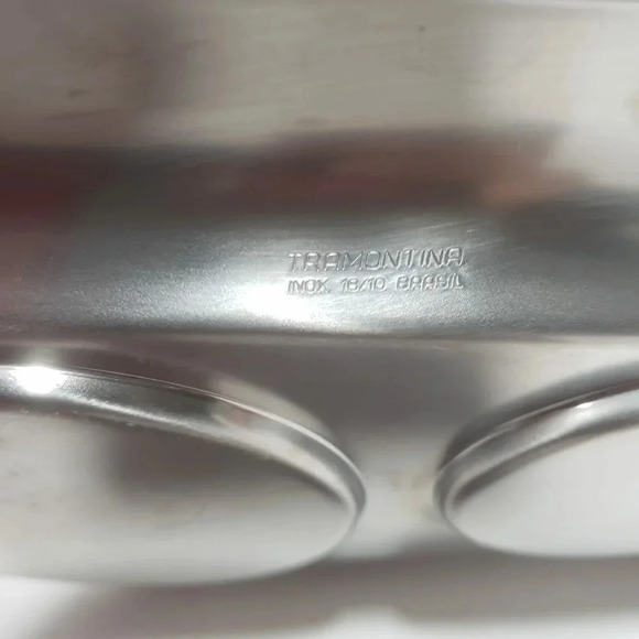 Tramontina Stainless  Sugar and Creamer Set. - Picture 10 of 13